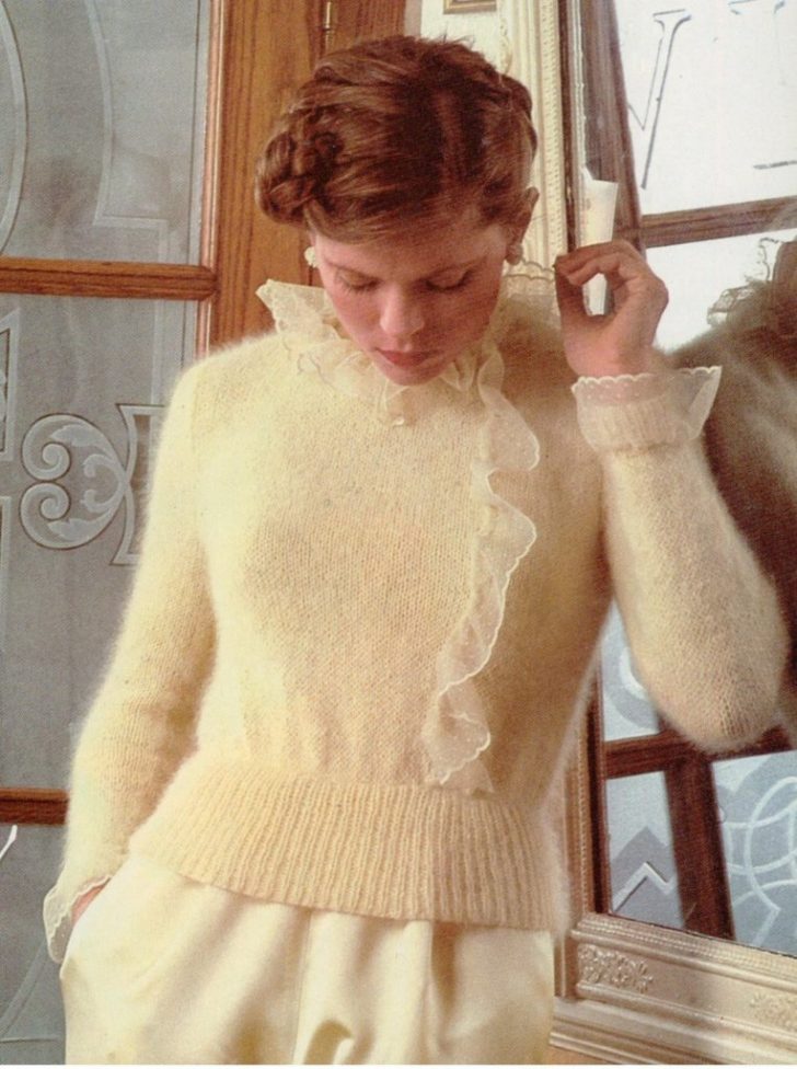 Fluffy Angora Sweater Knitting Pattern KnitCraft