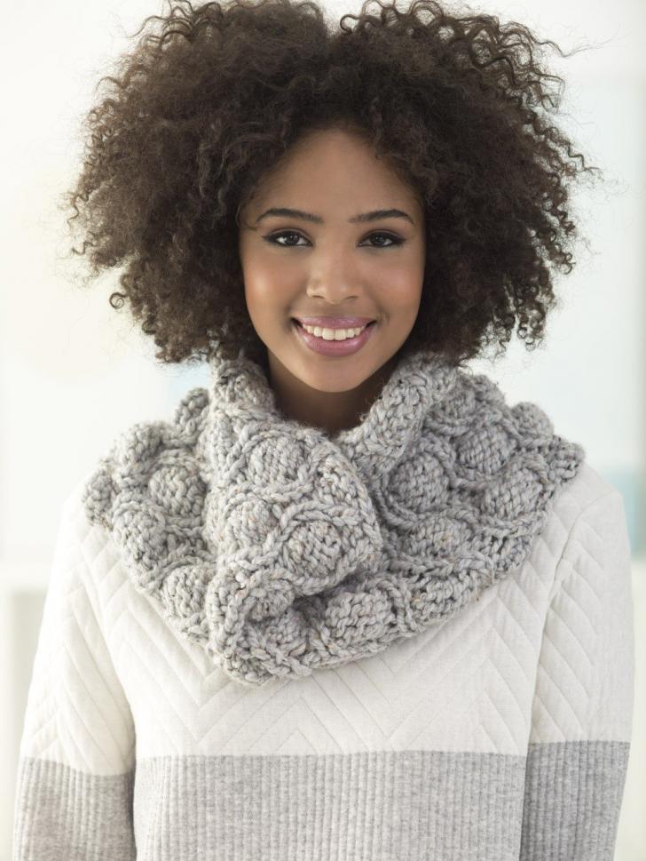 Pod Stitch Cowl Knitting Pattern - KnitCraft
