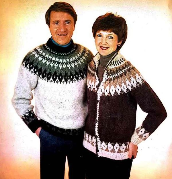 Vintage Icelandic sweater and cardigan Pattern - KnitCraft