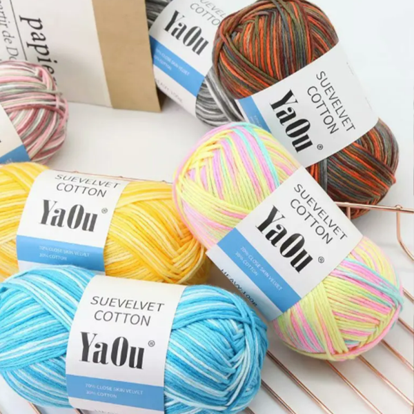 knitcraft yarn cotton multicolor yarn